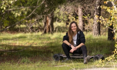 Récord Guinness: una argentina recorrió 3 países de Europa en skate