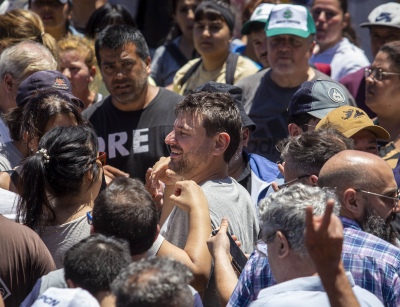 Juan Grabois en la protesta contra el DNU: "¿Dónde está Alberto? ¿Dónde está Massa?"