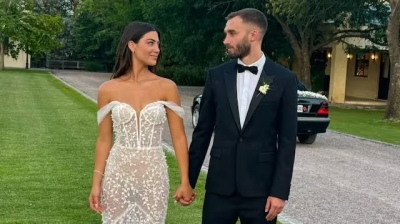 La boda íntima de Germán Pezzella y Agustina Bascerano