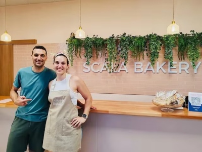 Scaloni visitó la pastelería de su hermana en Pujato
