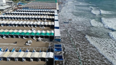 Video: tremenda crecida del mar en la costa marplatense