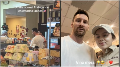 Leo Messi estuvo de compras en Miami: el video