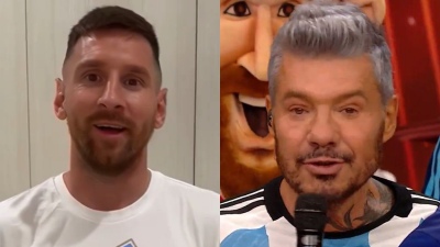 Marcelo Tinelli se emocionó con un mensaje de Lionel Messi en vivo: “Te amo, Leo”