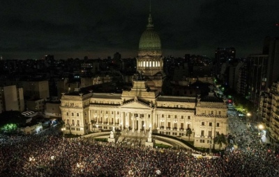 Grabois organizó una cena de Nochebuena para personas en situación de calle