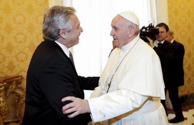 El Papa Francisco y Alberto Fernández se reunieron hoy en el Vaticano