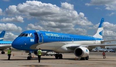 Aerolíneas Argentinas canceló 267 vuelos por el paro general