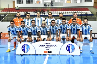 Copa América de Futsal: Argentina defiende el título y goleó a Bolivia en el debut