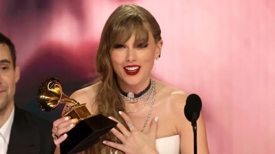 Taylor Swift ganó dos Grammys, rompió un récord y anunció un nuevo álbum