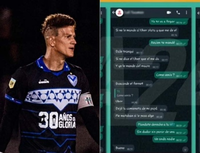 Se filtraron los chats de Sebastián Sosa con la periodista que los denunció por violación