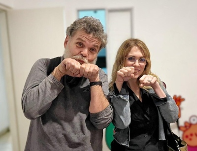 El encuentro de Lilia Lemoine y Alfredo Casero