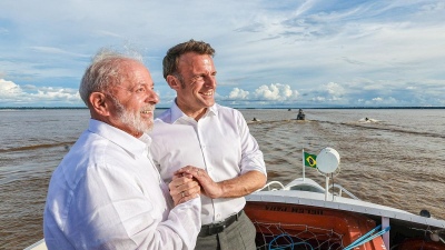 Macron y Lula inauguraron un submarino construido en Brasil con tecnología francesa