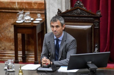 El presidente de la Cámara de Diputados, Martín Menem, sorteó su sueldo