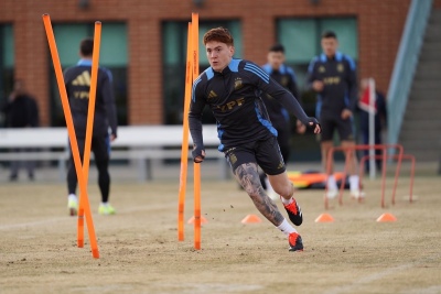 La Selección Argentina tuvo su primera práctica de cara a los amistosos