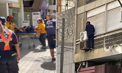 Un falso plomero entró a robar en un edificio, buscó escapar y murió