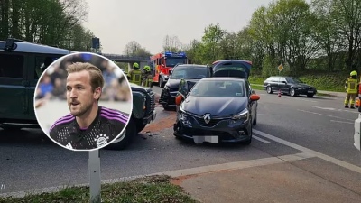 Los hijos de Harry Kane tuvieron un accidente de auto antes del partido entre Arsenal y Bayern Múnich