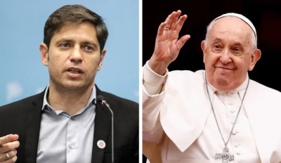 Kicillof se reúne con el Papa en el Vaticano para tratar la crisis económica