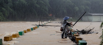 Tremendas lluvias en China: dos muertos y cinco desaparecidos