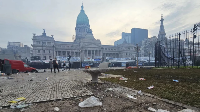Destrucción en la Plaza del Congreso: $278 millones en daños