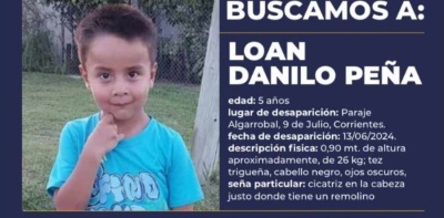 Loan Danilo Peña: las autoridades intensificaron el operativo de búsqueda