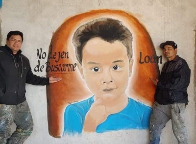El muro de un artista para Loan Peña: "Surgió desde adentro, desde el corazón"