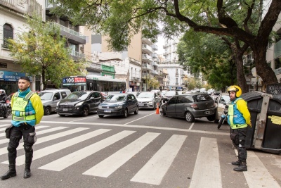 Operativo de tránsito en Buenos Aires por marcha del 19 de marzo