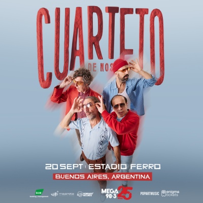 Cuarteto de Nos adelanta su próximo álbum y un show en el Estadio Ferro