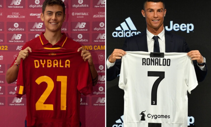 Locura por Dybala en Roma: rompió un récord de Cristiano Ronaldo