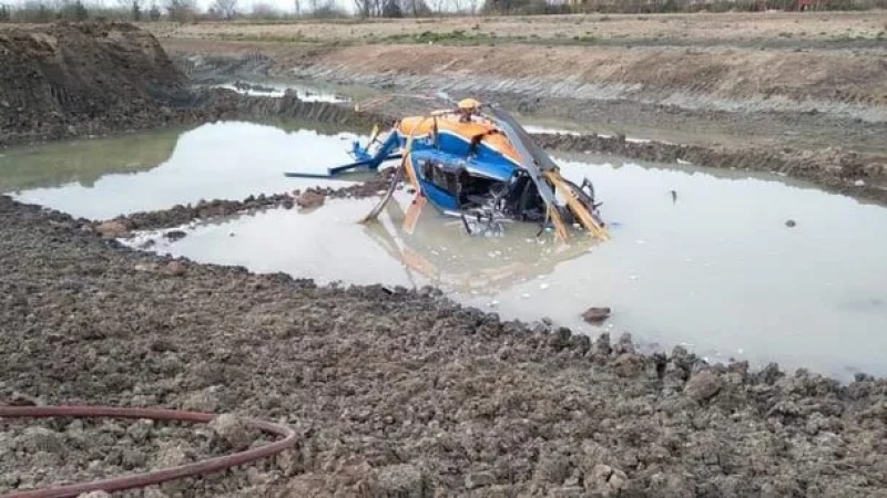 Cayó un helicóptero en Don Torcuato