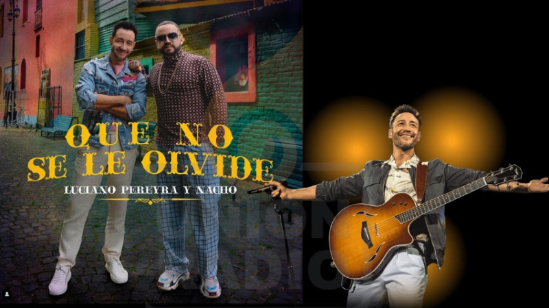 Luciano Pereyra estrenó una canción junto a Nacho