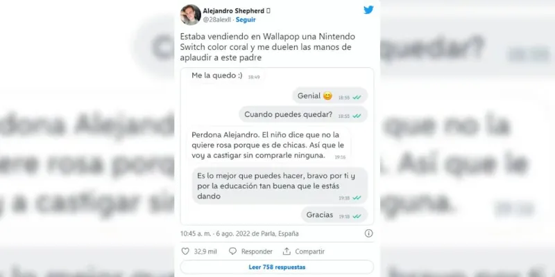 La conversación se volvió viral en las redes sociales. 