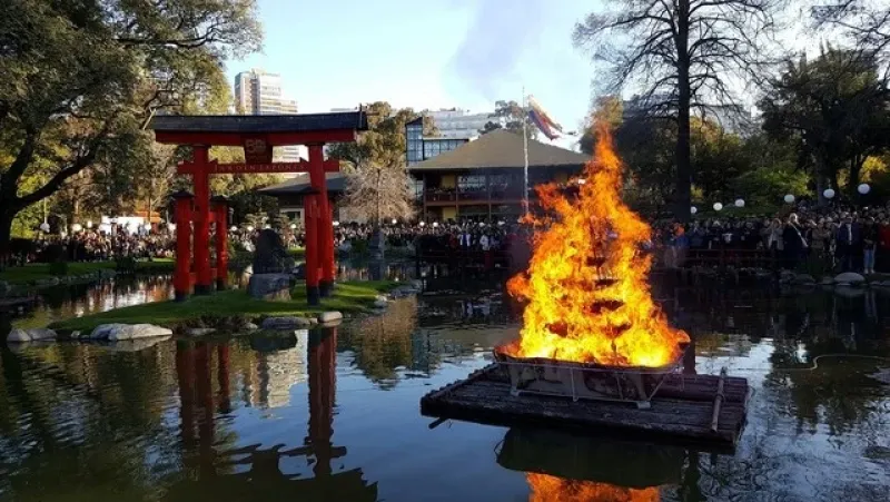 Se viene el Festival del Fuego en el Jardín Japonés