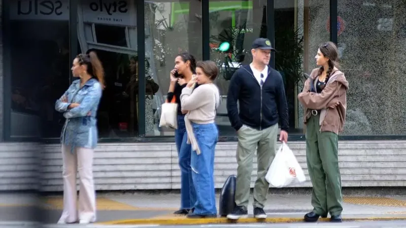 Matt Damon sigue su recorrida por Buenos Aires