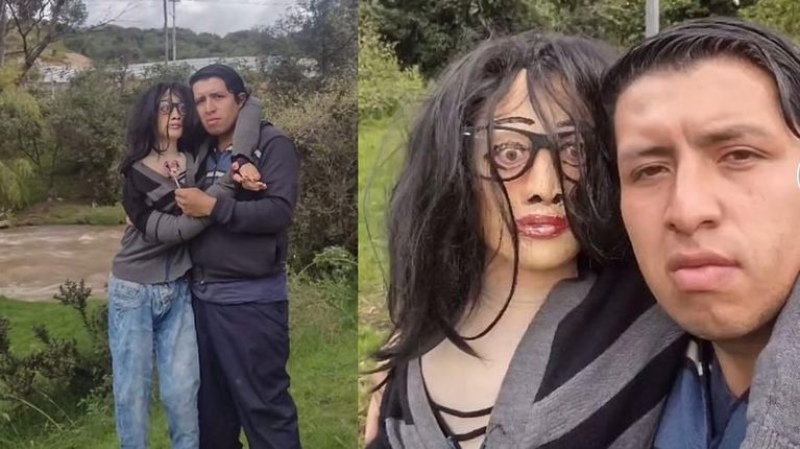 Tiene 49 años y está de novio con una muñeca