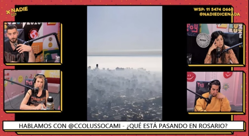 Los incendios vuelven a cubrir de humo  en Rosario