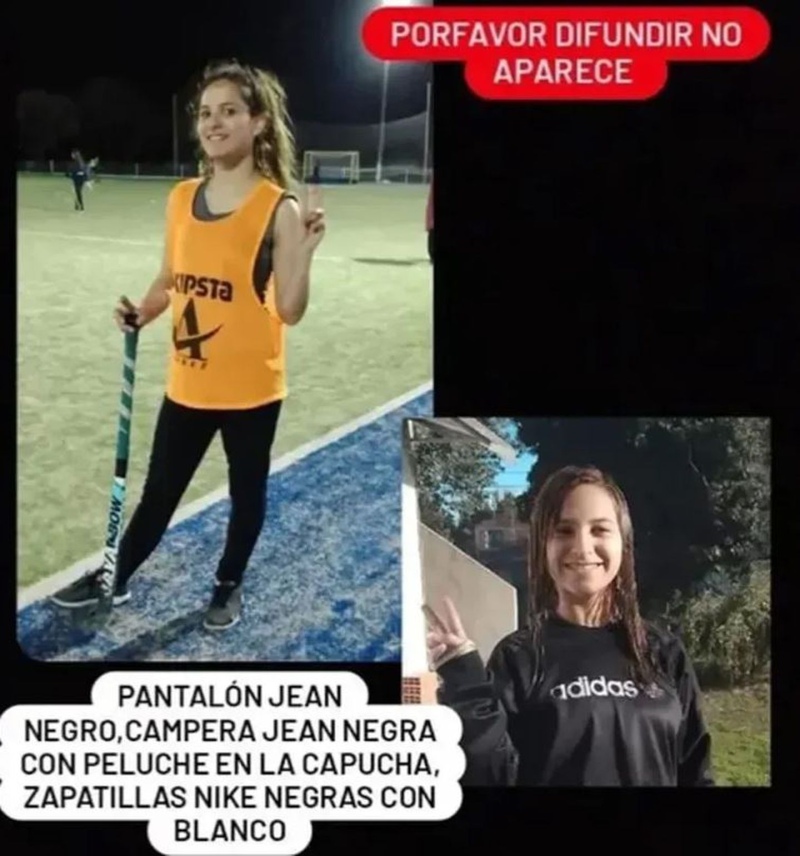 Buscan a una joven jugadora de hockey que desapareció en Mar del Plata