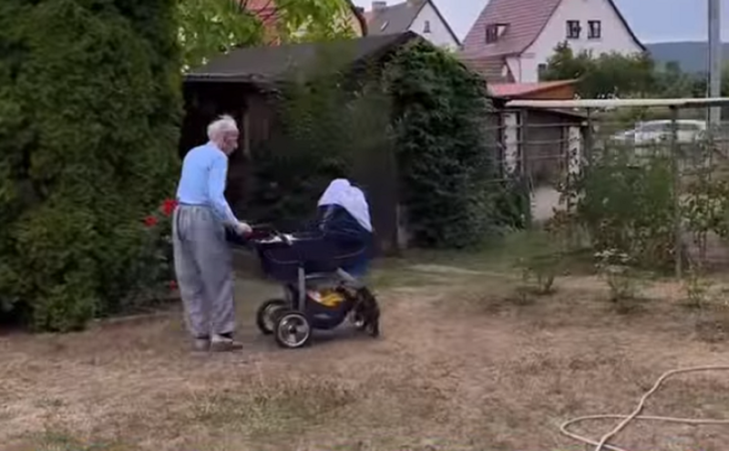 Un paseo con el bisabuelo