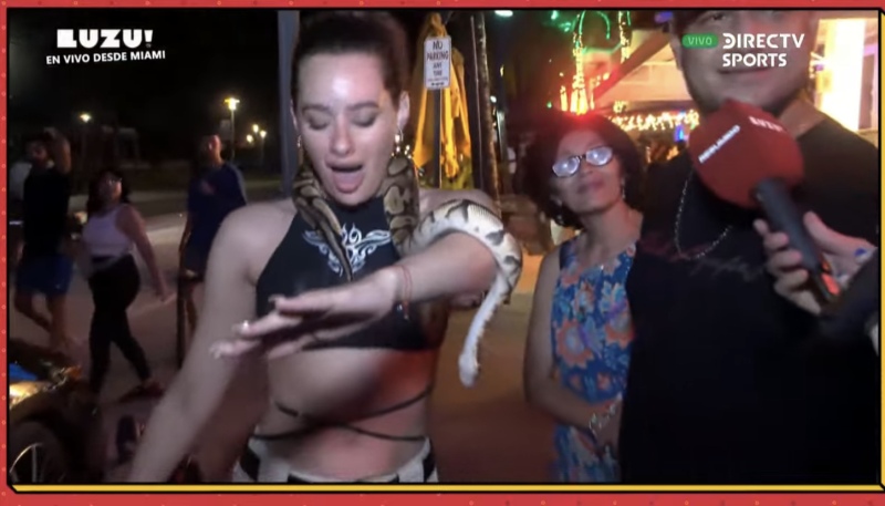 Flor conectó con una serpiente!