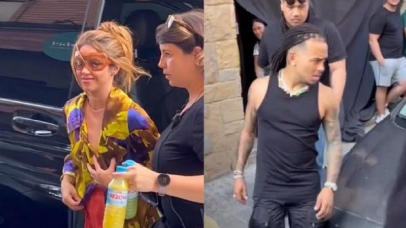 Shakira y Ozuna pasearon juntos