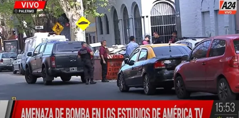 Amenaza de bomba en América TV