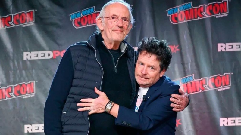 El reencuentro de Michael J. Fox y Christopher Lloyd, actores de 'Volver al futuro'