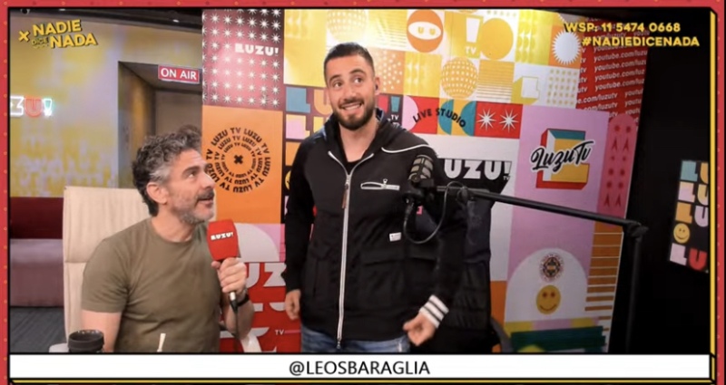 Nico Occhiato también se probó la ropa de Leo!