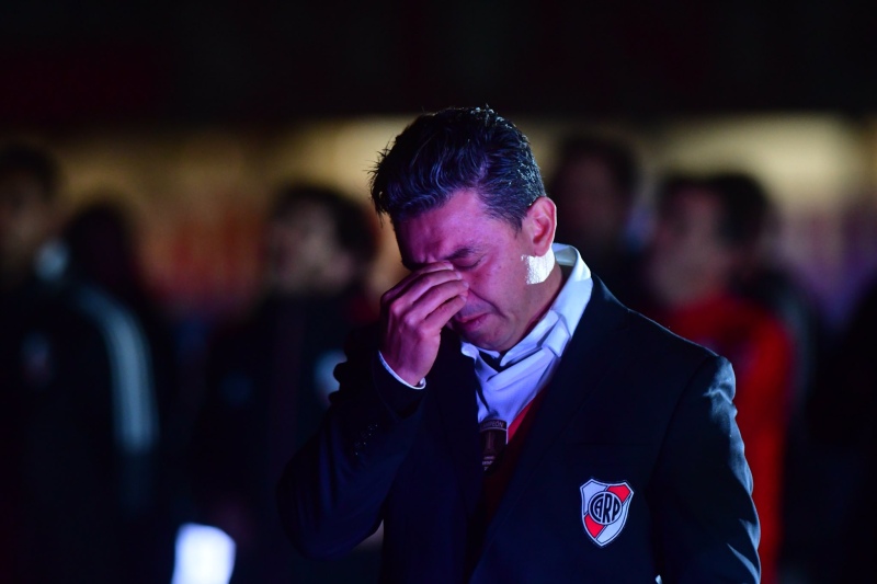 La emoción de Gallardo en su discurso