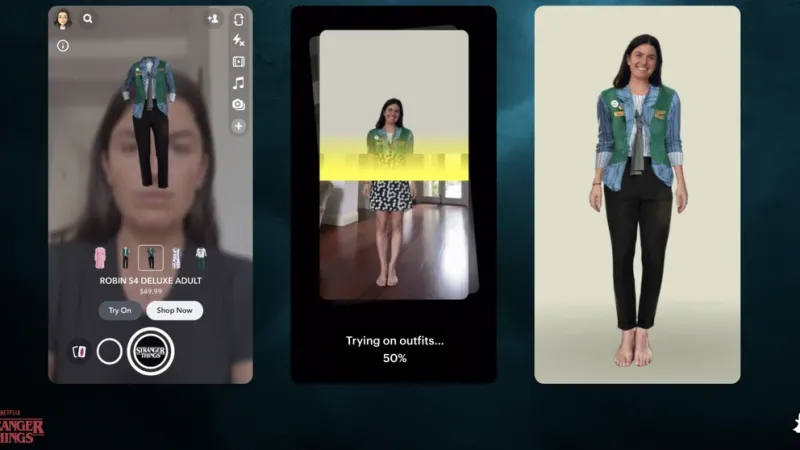 Snapchat habilita una opción para probarse ropa con filtros de realidad aumentada