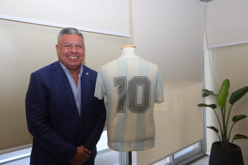 La camiseta que uso Maradona en la final del Mundial 86 está en Argentina