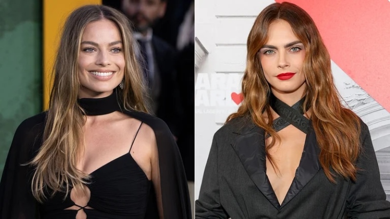 Margot Robbie y Cara Delevingne en Buenos Aires. Sus guardaespaldas dejaron hospitalizado a un paparazzi