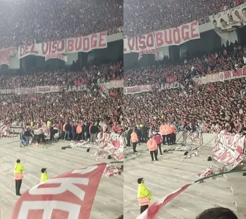 Derrumbe en el Monumental