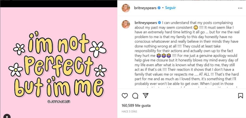 La madre de Britney le pidió perdón