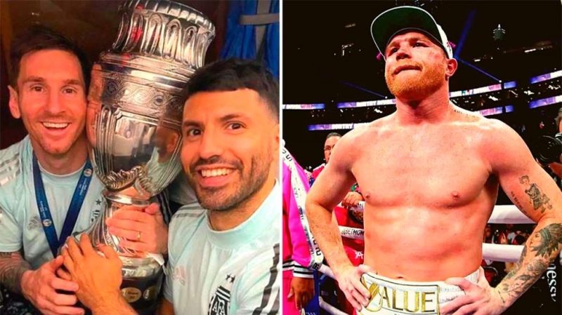 El Kun defendió a Messi de Canelo