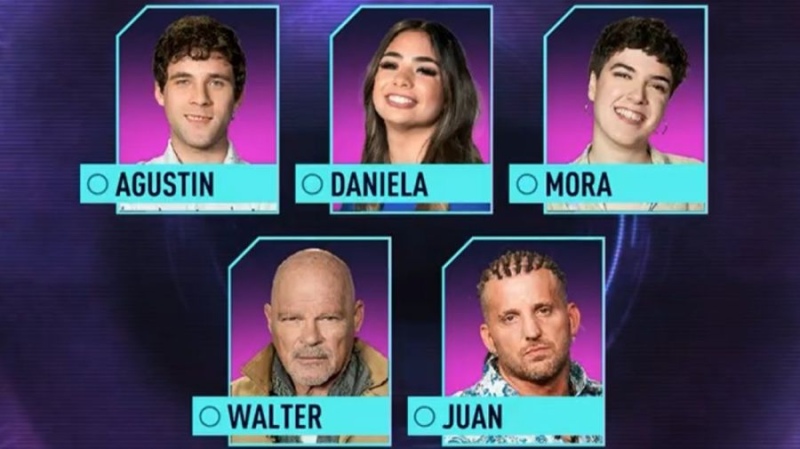 Cinco participantes quedaron nominados en Gran Hermano