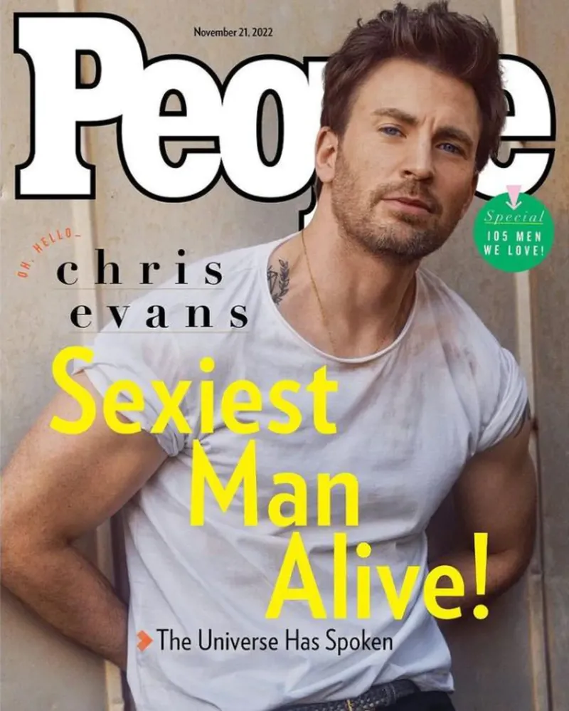 Chris Evans fue elegido como el hombre más sexy del mundo